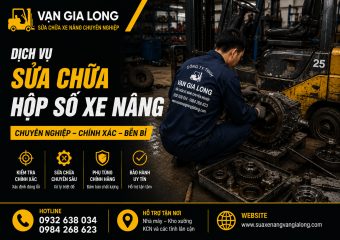 Sửa chữa hộp số xe nâng