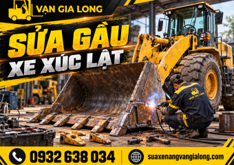 Sửa gầu xe xúc lật
