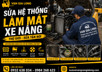 Sửa hệ thống làm mát xe nâng