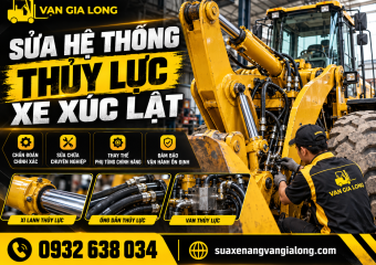 Sửa hệ thống thủy lực xe xúc lật