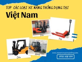 Các loại xe nâng hàng thông dụng nhất trên thị trường Việt Nam