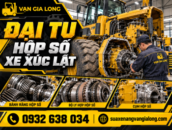 Đại tu hộp số xe xúc lật