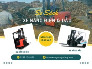 So sánh ưu & nhược điểm của xe nâng điện so với xe nâng dầu