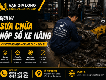 Sửa chữa hộp số xe nâng
