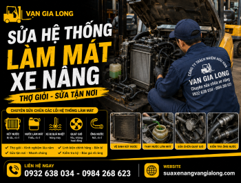 Sửa hệ thống làm mát xe nâng