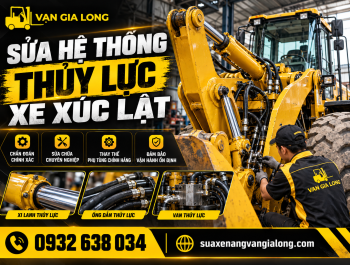 Sửa hệ thống thủy lực xe xúc lật