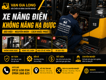 Xe nâng điện không nâng hạ được, nguyên nhân & cách khắc phục